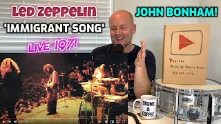 Drum Teacher Reacts: JOHN BONHAM | Led Zeppelin: 'The Immigrant Song' (Live in Orlando 1971)