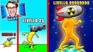 CREO LA BOMBA NUCLEARE LIVELLO 99999! - Gun Head Run