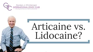 Articaine vs. Lidocaine?