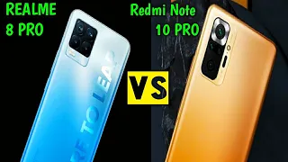 Realme 8 Pro Vs Redmi Note 10 Pro Speedtest & Camera Comparison | 🔥