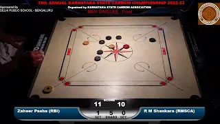 R M Shankara (RMSCA) vs Zaheer Pasha (RBI) (MS-Final)