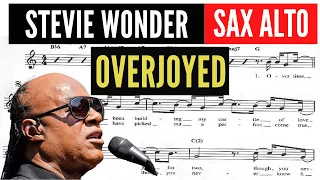 STEVIE WONDER [ALTO SAXOPHONE SHEET MUSIC] OVERJOYED