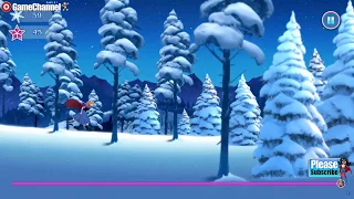 Frozen Rush Disney Games / Elsa, Anna, Olaf, Kristoff / Flash Online Gameplay Video