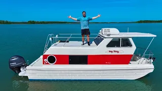 WATER TESTING My Fully Restored Houseboat! (Itty Bitty Reveal)