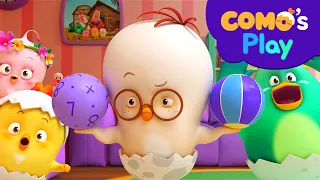 Como's Play | Paper Cup Bowling + More Episodes 15min | Cartoon video for kids