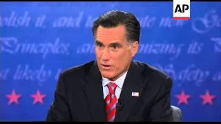 President Barak Obama and Governor Mitt Romney square off in their third and final debate