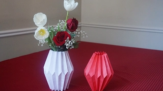 How to make paper vase sleeve
