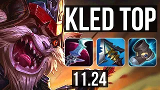 KLED vs AATROX (TOP) | 6/0/9, 500+ games, 1.1M mastery, Dominating, Rank 15 Kled | NA Master | 11.24