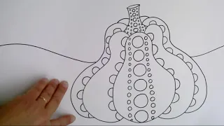 Drawing a Kusama Pumpkin