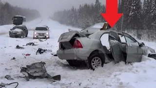 Подборка ДТП и Аварии  до 20.01.2016 Car Crashes and accidents 2016