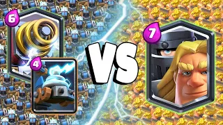 SPARKY + ZAPPIES Vs MEGA KNIGHT + GOLDEN KNIGHT - Clash Royale Challenge #365