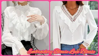 Ladies Lace Formal Blouse Ideas For Summer Top Blouse Ideas 2023