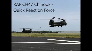 RAF CH47 Chinook Quick Reaction Force