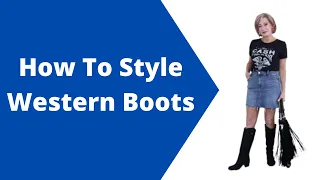 How To Style Western Boots | Mature Fashion | Womens Boots Over 50 |  Cowboy Boots |  Over 60