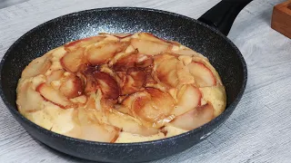 Быстрый пирог с яблоками на скорую руку без духовки