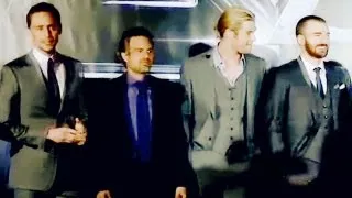 The Avengers Cast | hands up & touch the sky