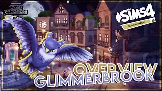 GLIMMERBROOK TOWN OVERVIEW || The Sims 4 Realm of Magic Game Pack