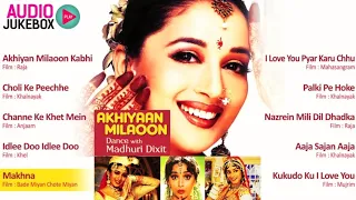 Madhuri Dixit Dance Hits~Non Stop Audio Jukebox~world music day LONG TIME SONGS