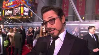 Robert Downey Jr's 'The Avengers' World Premiere Red Carpet Soundbites