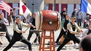 ⁴ᴷ Soh Daiko : Matsuri & Yodan Uchi - Japanese Taiko Drumming at Flushing Meadows Park (April 2018)