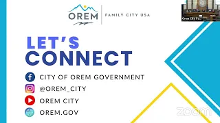 Orem City Council Meeting 1/23/2024