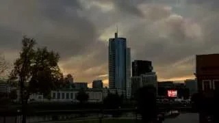 Минск, Немига. Timelapse ролик.