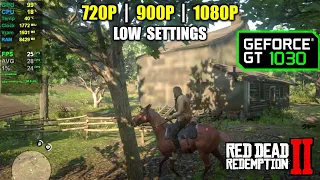 GT 1030 | Red Dead Redemption 2 - 1080p, 900p, 720p (optimized)