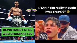 Ryan Garcia vs Devin Haney Reaction