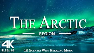 FLYING OVER THE ARCTIC (4K UHD) - Relaxing Music Along With Beautiful Nature Videos - 4K Video UHD