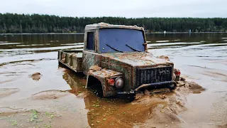 FOUND GAS SADKO! ... Pulled out and started the engine! ...RC OFFroad 6x6