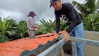 Techado con teja PVC. Casa de 80 m2. Video 6. 🏡