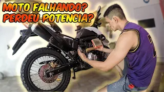 MOTO FALHANDO? PERDEU POTENCIA? ESTÁ SEM FORÇA [Como resolver]