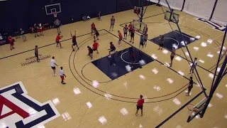 University of Arizona MBB - Zone Shell Drill (2-3 Zone) (Sean Miller)