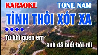 TÌNH THÔI XÓT XA KARAOKE - Tone NAM #karaoketrutinh