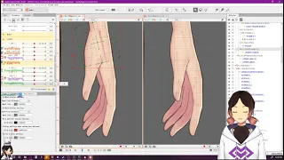 【Twitch Stream Timelapse】 LIVE2D HAND RIGGING PROCESS