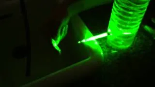 Fiber optic model using water