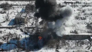 Уничтожение российского танка / Destruction of a Russian tank Ukraine War