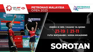 Z.Si Wei / H.Ya Qiong 2 - 0 Y.Watanabe / A.Higashino | Akhir | Petronas Terbuka Malaysia 2023