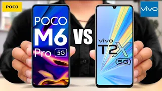 POCO M6 Pro 5G vs Vivo T2x 5G | Full Comparison
