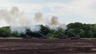 203mm自走榴弾砲 空砲残弾処理