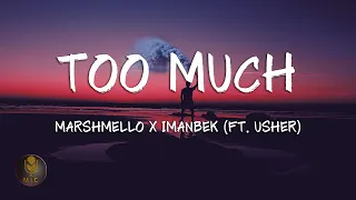 Marshmello x Imanbek (Ft. Usher) - Too Much (Lyrics)