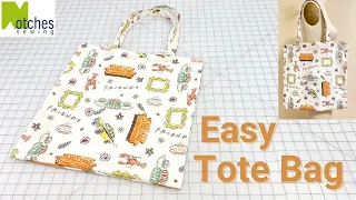 How to make a Simple Tote Bag -DIY   Easy Sew to Sell