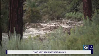 Residents in Mt. Charleston continue to deal with storm damages as some evacuate