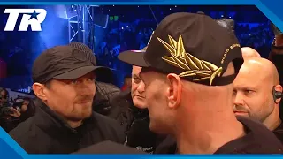 Tyson Fury Confronts Oleksandr Usyk After Knocking Out Derek Chisora in front of 60,000 people