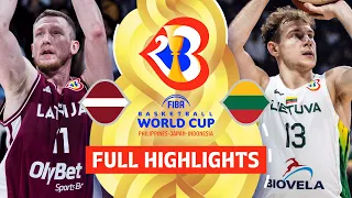 Latvia 🇱🇻 vs Lithuania 🇱🇹 | Full Game Highlights | FIBA Basketball World Cup 2023