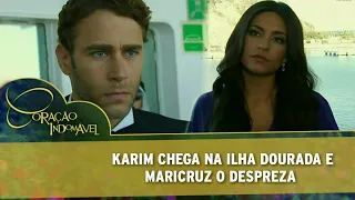 Coração Indomável - Maricruz se nega á cumprimentar Karim