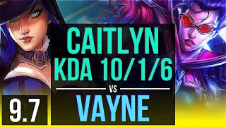 CAITLYN & Morgana vs VAYNE & Lulu (ADC) | KDA 10/1/6, 68% winrate, Legendary | BR Challenger | v9.7