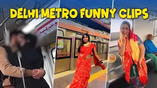 Delhi Metro Funny Incidents: From Viral Bikini Girl To Kalesh Between Couple ! Trending videos