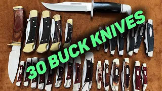 30 Buck Knives: My Buck Knife Collection