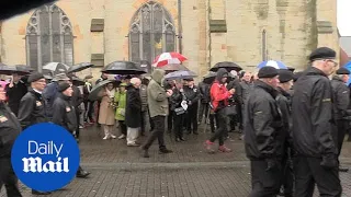 Funeral of Provisional IRA founding member Billy McKee held in Belfast